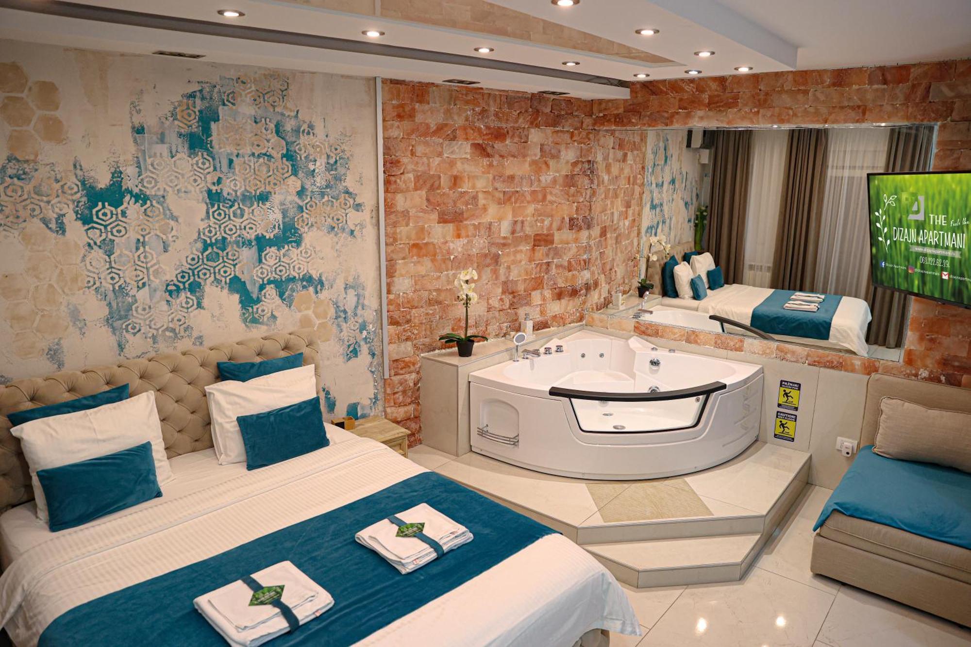 Design Apartment Premium Spa Lux 4 Star "Dubai" Completely Private Wellness & Spa Free Included Sauna & Jacuzzi & Salt Wall & Fire Place & 3D Ceilings & Business Wifi & Netflix & Keyless Code Entry & Full Smart App & Secure 2 Parking Place Ćuprija المظهر الخارجي الصورة